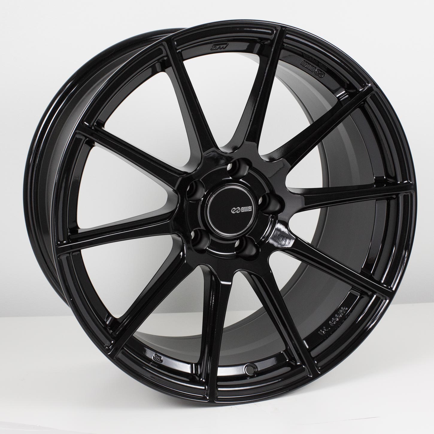 Enkei TS-10 Wheel Gloss Black 17x8 +40 4x100 499-780-4940BK