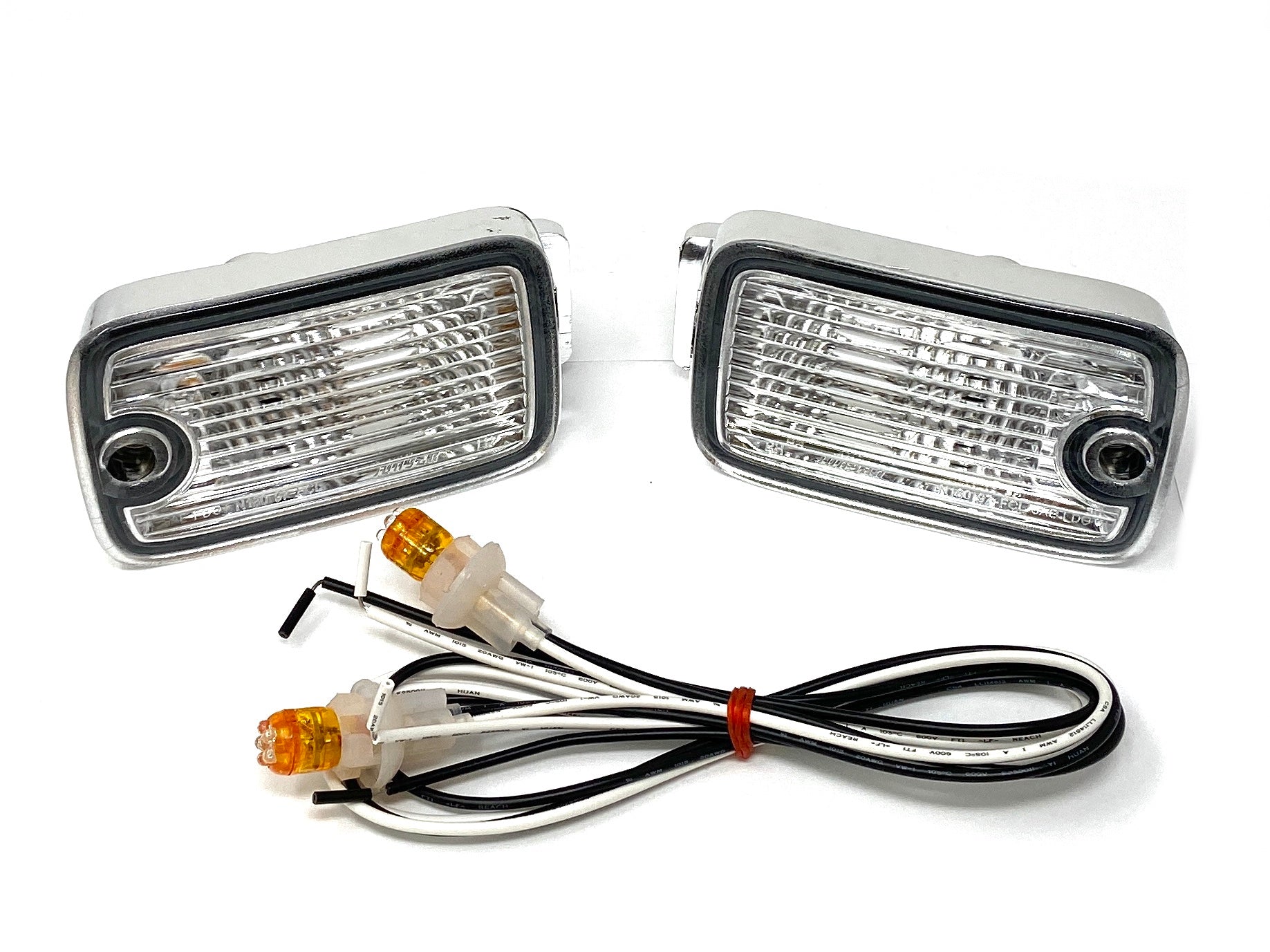 Front Clear Bumper LED Dual Position Lights S13 180SX Type X