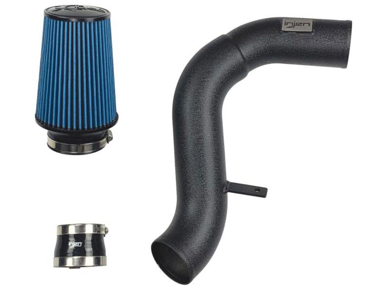 Injen Wrinkle Black Short Ram Cold Air Intake System with SuperNano-Web Dry