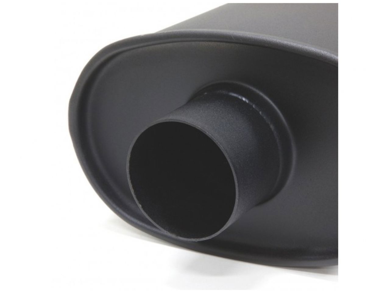 BLOX Racing 2.5in Stainless Steel SL Sport Muffler w/ Double Wall Slant Cut Tip -
