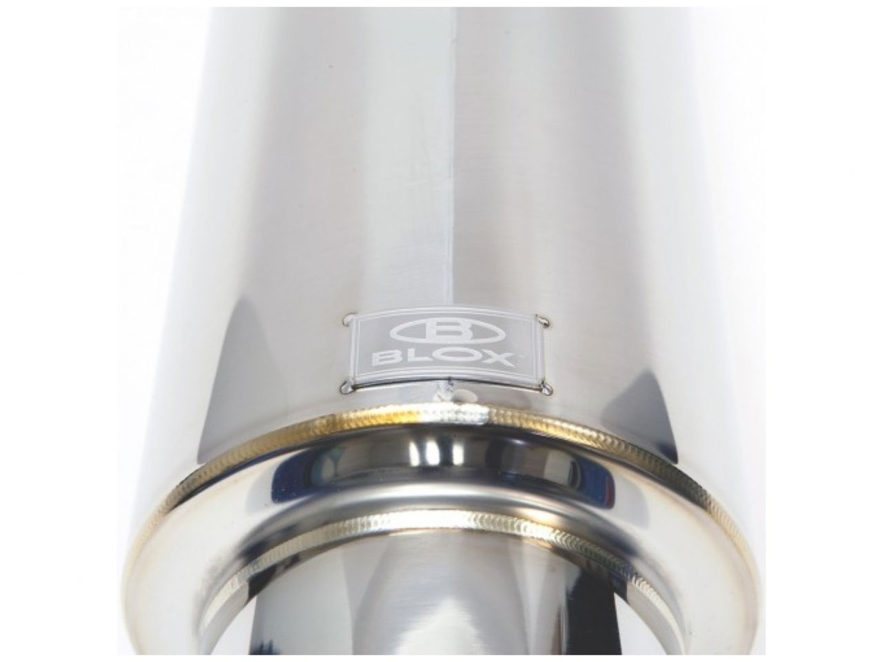 BLOX Racing Universal Full Stainless Steel, 76.2mm Street Muffler