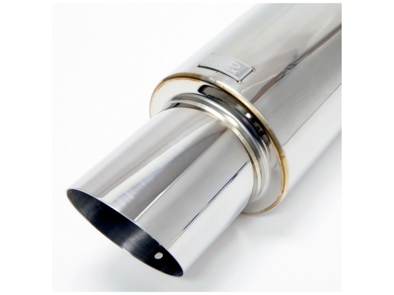 BLOX Racing Universal Full Stainless Steel, 76.2mm Street Muffler