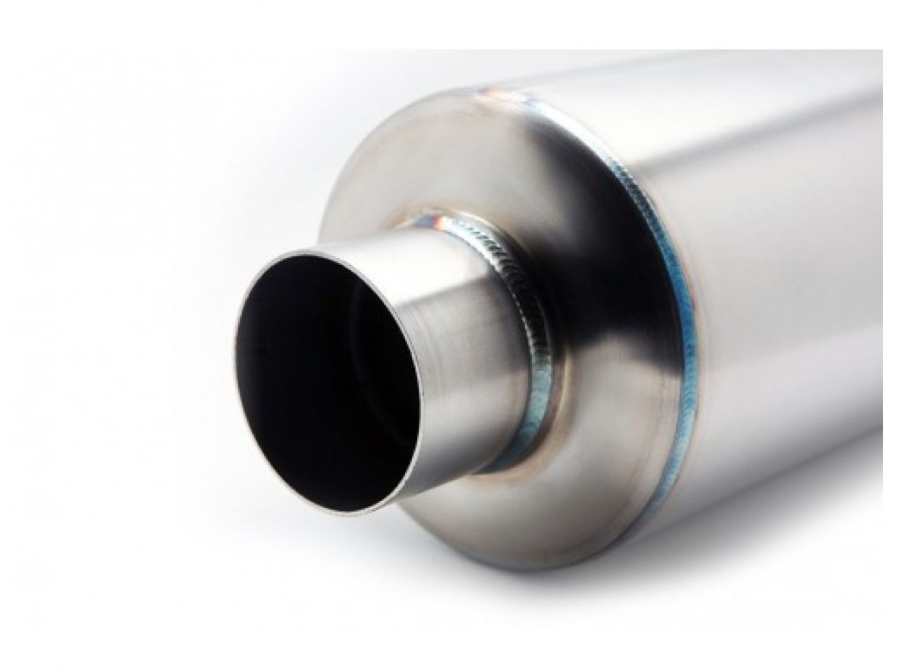 BLOX Racing Universal Full Stainless Steel, 3" Street Muffler, Turndown Tip