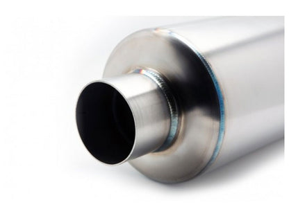 BLOX Racing Universal Full Stainless Steel, 3" Street Muffler, Turndown Tip