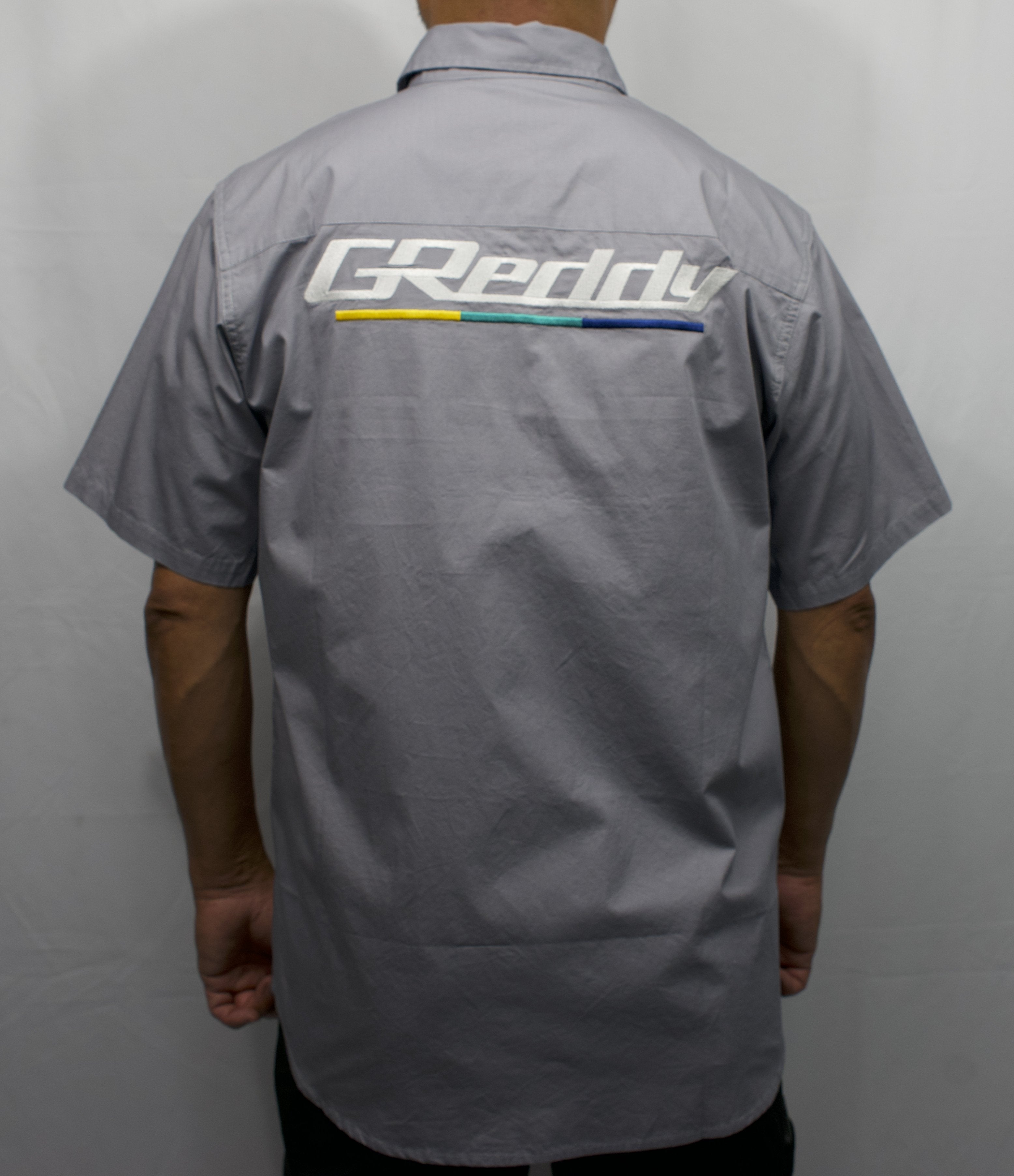Boost Brigade GReddy Mechanic's Button-up Shirt 2.0 - Grey