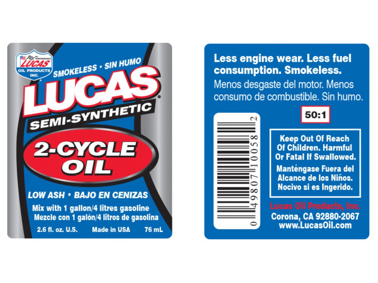 Lucas Oil Semi-synthetic 2-cycle Oi