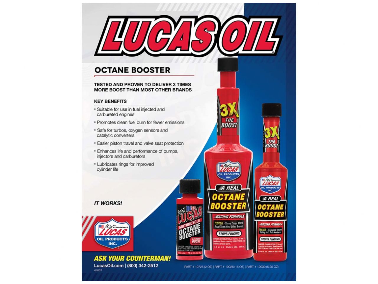 Lucas Oil Octane Booster/18x1/ 2 Ounce