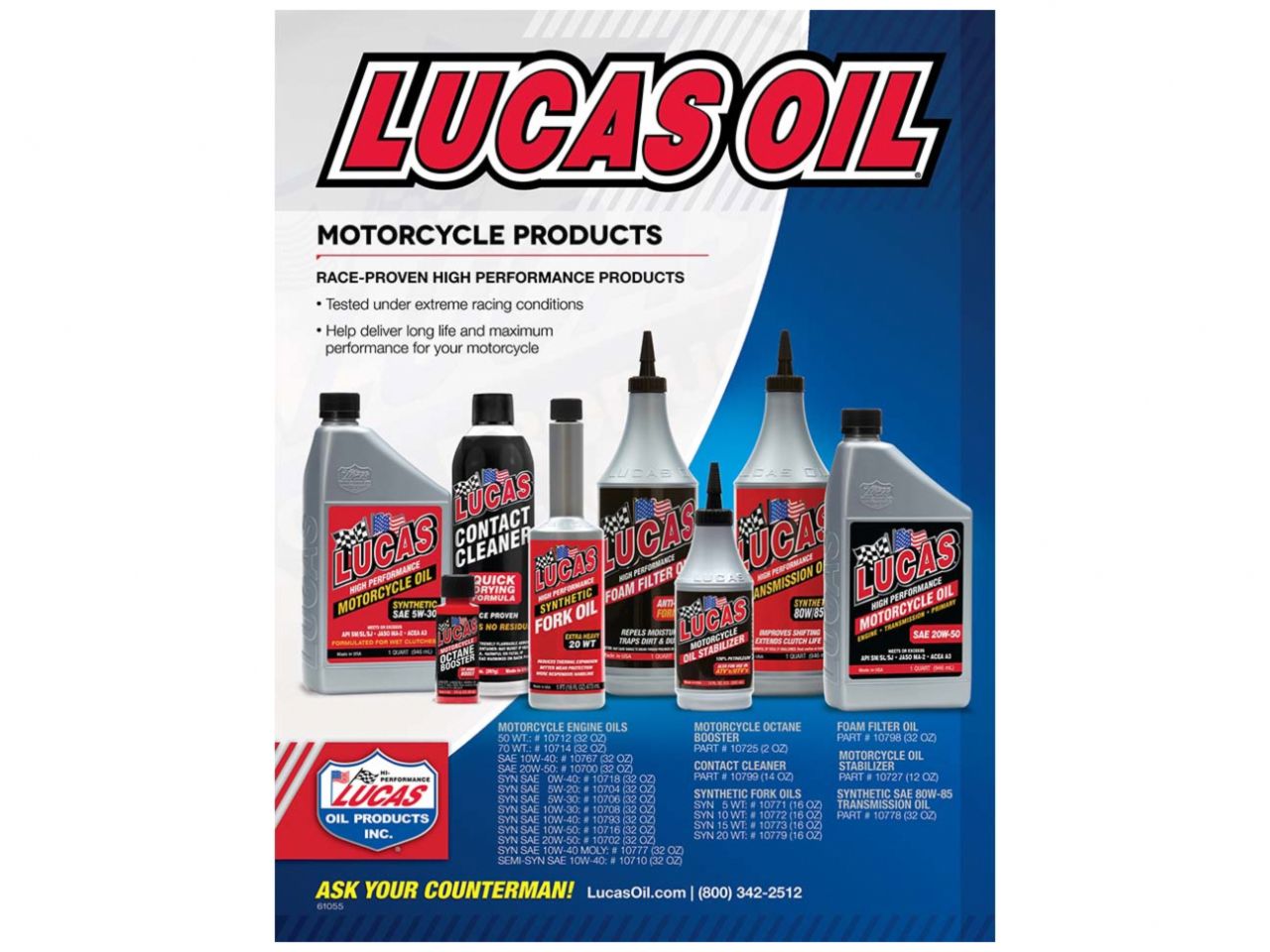 Lucas Oil Synthetic SAE 10W-40 Moly