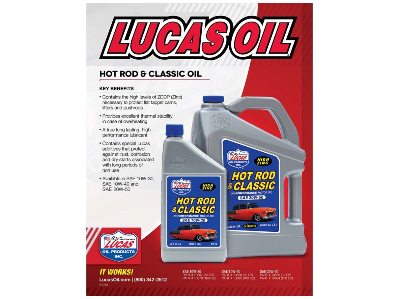 Lucas Oil 20W-50 Hotrod & Classic